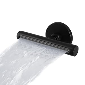 SKOWLL Mattschwarzer Zylindrischer Duschkörper-Spray