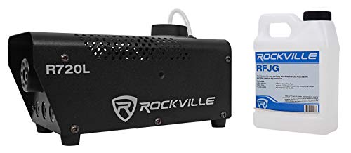 Rockville Fog/Smoke Machine W/Remote+Fluid+Multi Color Led Built In (R720L) #TOP1