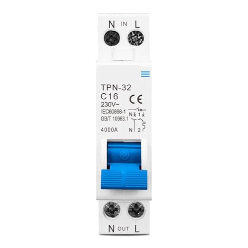 Interruptor aire TPN 1P+N 32A mini disyuntor MCB magnetotermico para riel DIN 2