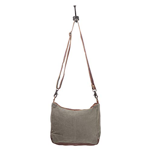 Image of Myra Bag Aztec Purse for Women - Canvas Bag with Real Leather Detailing, Boho Handbags for Women, Cute Western Purse