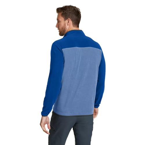 Image of Eddie Bauer Men's Chutes Long-Sleeve Snap Mock Neck Fleece