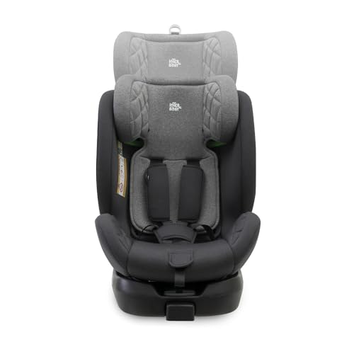 Silla Coche Bebe Giratoria 360º Interbaby | 0-12 Años, 40-150cm | Anclaje Isofix, Protección Lateral SIP de Impactos, 4 Posiciones Reclinable, 11 Posiciones Cabezal | Gris - imagen 11