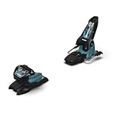 Marker Griffon 13 Ski Bindings - Unisex Adult Compact Durable Freestyle Freeride Skiing Bindings - Energy-Absorbing Retention, Universal Boot Sole Compatibility, Black/Powder Blue, 120mm