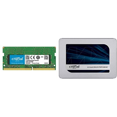 Crucial 16GB Single DDR4 2400 MT/s (PC4-19200) DR x8 SODIMM 260-Pin Memory - CT16G4SFD824A Bundle wi