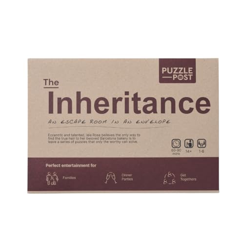 Puzzle Post Escape Room In An Envelope | Puzzle Mystery Game | Perfect For Games Night - The Inheritance