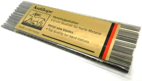 Antilope Jewelers Saw Blades #8/0 Jewelry Making Pack of 144 pcs. Made in German