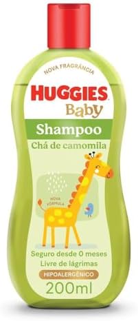 Huggies Shampoo Chá de Camomila Seguro para Recém-Nascidos, 200ml