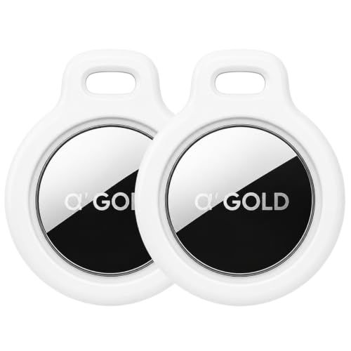 Kit 2 Tag Rastreador GPS Compatível com Iphone iOS (App Buscar) com Alarme Localizador Sonoro Air Bateria Duradoura, Localiza Chaves, Malas, Crianças, Pets