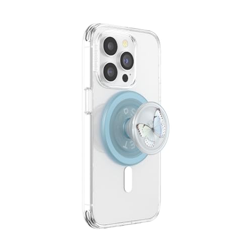 Image of PopSockets Phone Grip for MagSafe, Magnetic Holder, Phone Stand, Butterfly - Whisper Moth