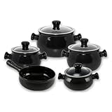 Conjunto Premiere (Joy) 5 Peças - Preto Ceraflame Preto 60 x 60 x 22 cm