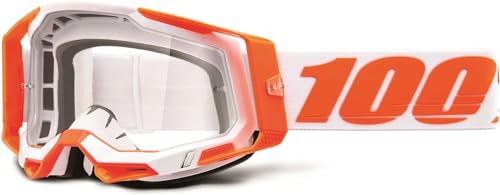 Lunettes de natation 100% RACECRAFT 2 orange avec verres clairs d'une clarté absolue