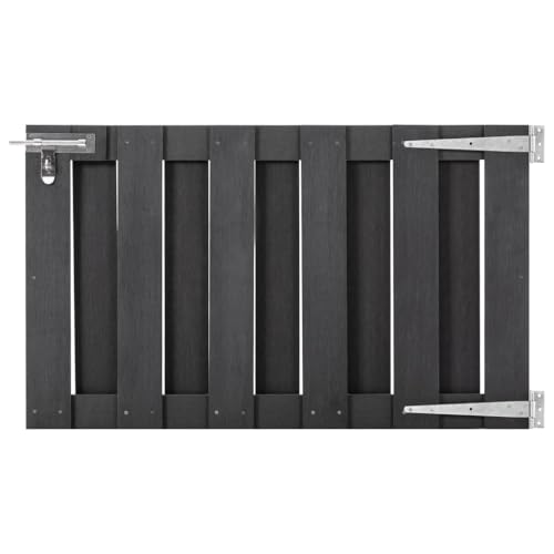 Emmtore Gartentor WPC 100 x 60 cm Grau