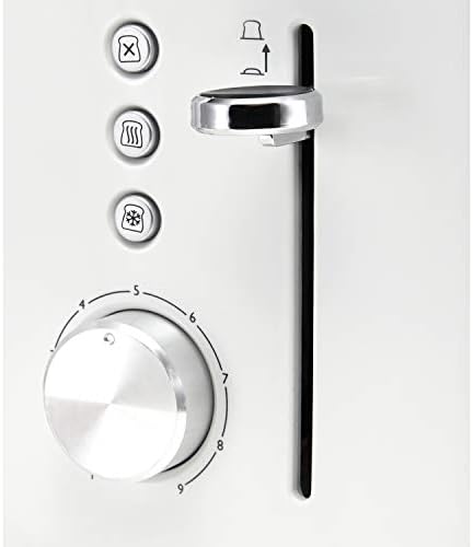 Breville VTT686 Toaster, 18/10 Steel, 800 W, White