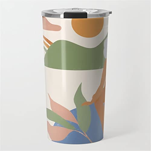 Taza de viaje con aislamiento al vacío, taza de café de acero inoxidable de 20 onzas Cover