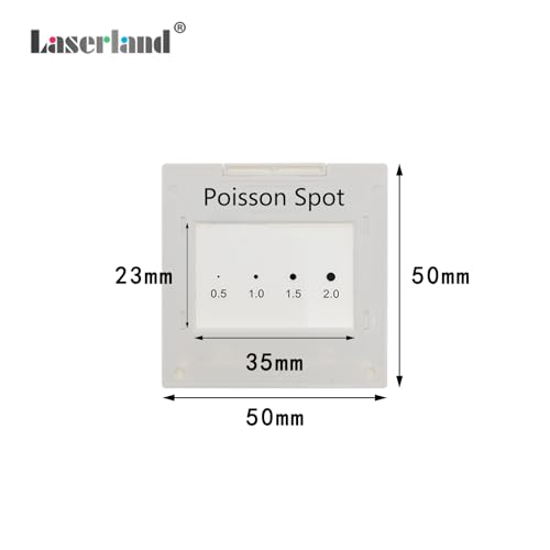 Image of Single Slit Double Slits Poisson Spot Moire Pattern Optical Elements Interference Diffraction Grating Sheet Physical Optics (Poisson Spot (1pc))