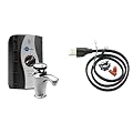 InSinkErator Invite Contour Instant Hot Water Dispenser System - Faucet & Tank, Chrome, H-Contour-SS & Garbage Disposal Power Cord Kit, CRD-00, Black, Pack of 1