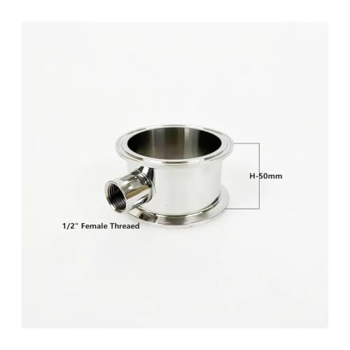 Módulo de rectificación con brida de 3" columna de destilación tri-clamp SS304 de 91 mm 5