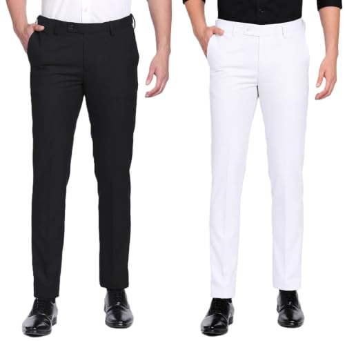 Image of Men's Slim Fit Formal Trousers | Office & Business Wear Pants For Men