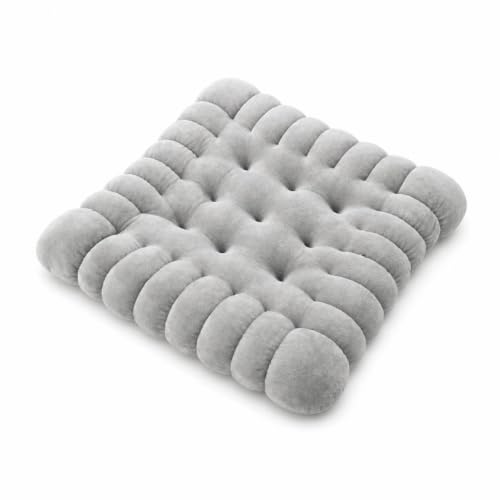 Coussin intérieur haut de gamme aspect biscuit rose avec finitions bords segmentés