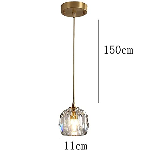 Candelabro de cristal elegante y minimalista para techos altos 4