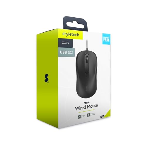 styletech Wired Mouse - Black