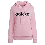 Bolsillo canguro adidas W Lin FT HD Sweatshirt, Women\'s, Light Pink/Black, M