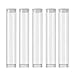 Coolpen Plastic Clear PVC Pipe Transparent Storage 0.5ML 1ML Tank Empty Cartridges Tube Packaging with Caps 13x82mm for Glass Carts - Bead Craft Supply Storage (100PACK)