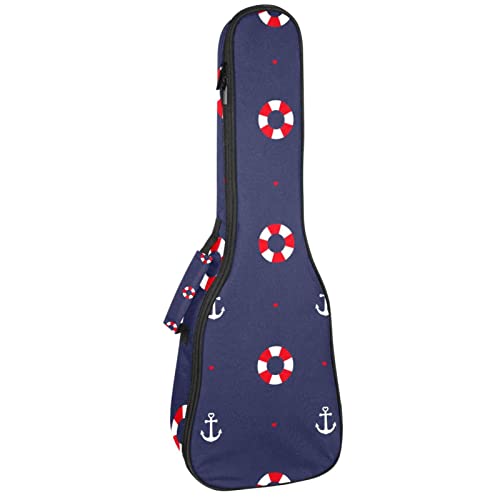 Housse ukulélé ténor étanche motif ancre pour vos concerts