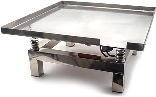 Mesa vibratoria de hormigón EYESLA de 50x50CM, Banco de Prueba de vibración, Plataforma vibratoria de Bloque de Prueba, Mini Mesa vibratoria de Acero Inoxidable