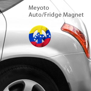 Peace Sign Magnet Of Venezuela Flag By Meyoto #TOP1