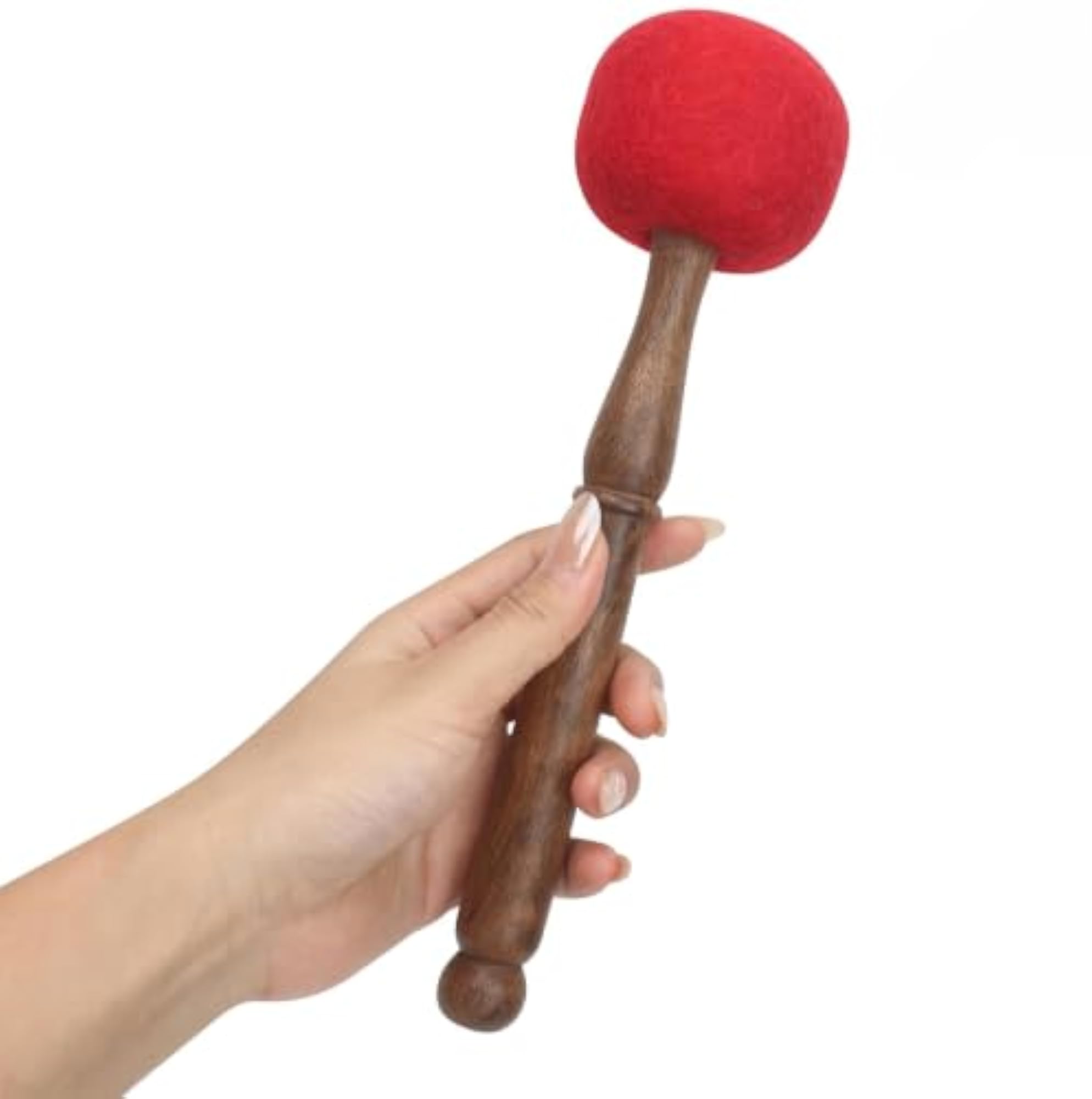 Tibetan Singing Bowl Striker - Wooden Mallet with Wool Felt