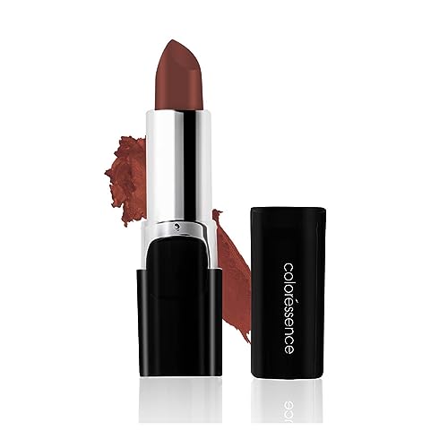 Image of Coloressence Lip Color - Nude Brown-Cherry Blossom | With Basil & Coriander Extracts | Satin-Matte Finish | Intense Color | Lightweight, Non-Sticky, Long-Lasting, Full Coverage - Nude Brown