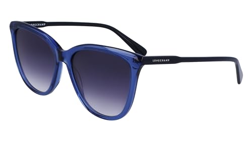 Longchamp LO718S 400 Blue Sunglasses Woman Acetato, Tea Cup, 56