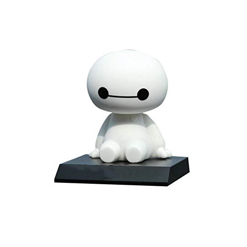 Car Ornaments Cartoon PlaStic Robot Shaking Head Figure Auto Interior Decorations Big Hero Toys Ornament Accessories