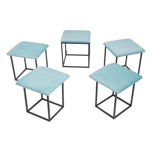 Kazafa Taburete multifuncional 5 en 1 apilable