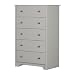South Shore Vito 5-Drawer Chest, Soft Gray