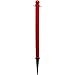 Mr. Chain Medium Duty 36" Ground Pole, Red, 6-Pack