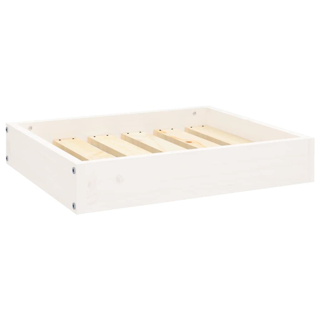 Panier pour chien bois pin blanc lit rectangulaire chat et petit chien