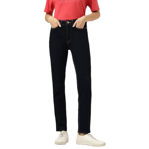 Image of Marks & Spencer High Rise Straight Fit Ankle Length Jeans