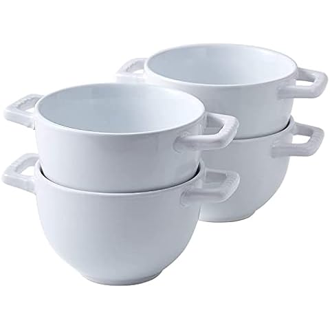 Set mit 4 großen Suppentöpfen Cover