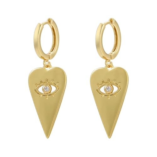 Créoles goutte d'eau pour femme avec attache stud de taille small