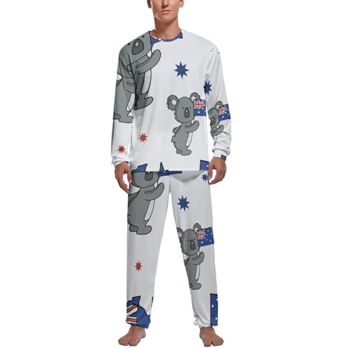 Pyjama homme haut et bas raton laveur en tissu premium et finitions soignées