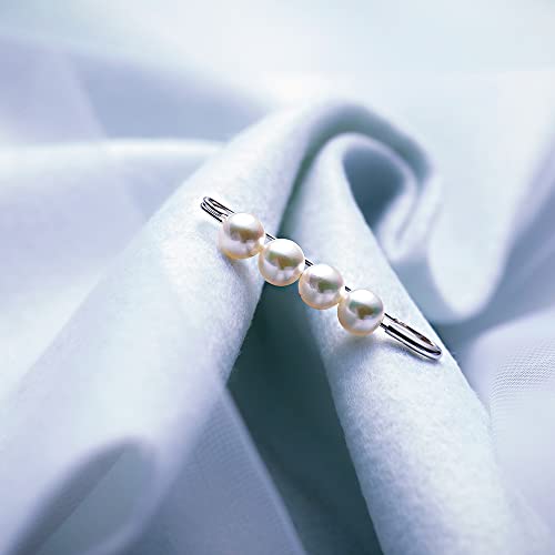 Image of Japanese 7.5mm Akoya Cultured Pearl Brooch for Women with | Elegant Design Excellent Gift | Pearl Brooch