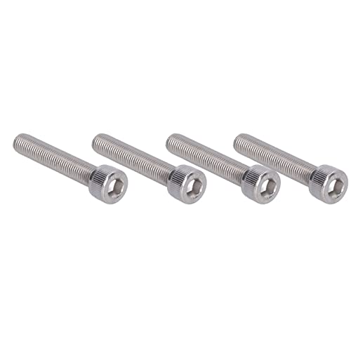 Creacom Hex, A2 304 Stainless Steel DIN 912 Socket Cap Screw 10mm Thad Diameter 1.25mm Pitch, with 8 Hex Key, for Automotive Foo
