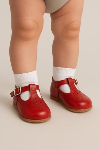 Kids Unisex Buckled Leather Mary Jane Shoes – Comfortable and Durable Footwear4