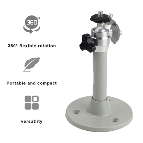 LWLWA Beamer Deckenhalterung 2 Stück, Halterung Beamer Aluminiumlegierung, Drehbar Beamer Ständer, mit Befestigungsschrauben, für Überwachungskameras, Verschiedene Projektoren