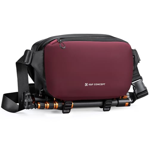 K&F CONCEPT Borsa a Tracolla per Fotocamera, impermeabile Borsa per Fotocamera a Spalla Singola...