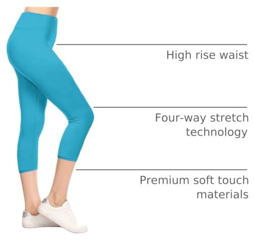 Image of Leggings Depot High Waisted Leggings for Women Buttery Smooth & Soft Women's Solid Yoga - Reg, Plus, 1X3X, 3X5X