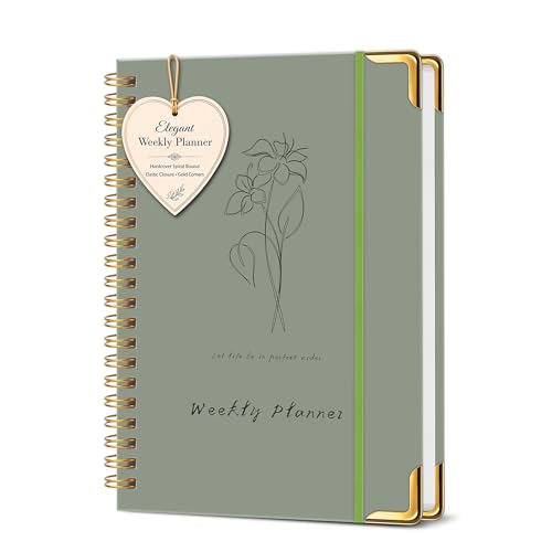 Undated Weekly Planner, Weekly To Do List Notebook with Habit Tracker, A5