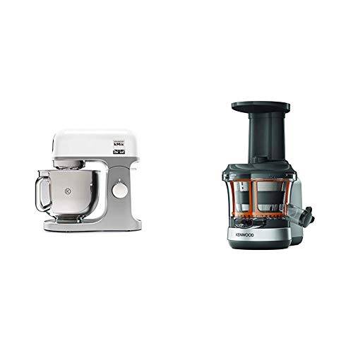 Kenwood kMix KMX750WH Küchenmaschine, 5 l Edelstahl Schüssel, Safe-Use-Sicherheitssystem, Metallgehäuse, 1000 Watt, weiß…